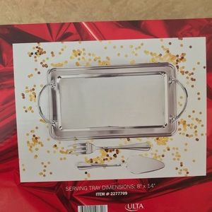 Stainless steel serving tray from ulta